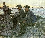 Carl Wilhelmson pa berget oil